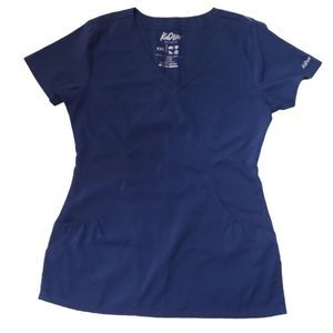KOI BARCO Navy Blue 3-Pocket Scrub Top Size XXS‎